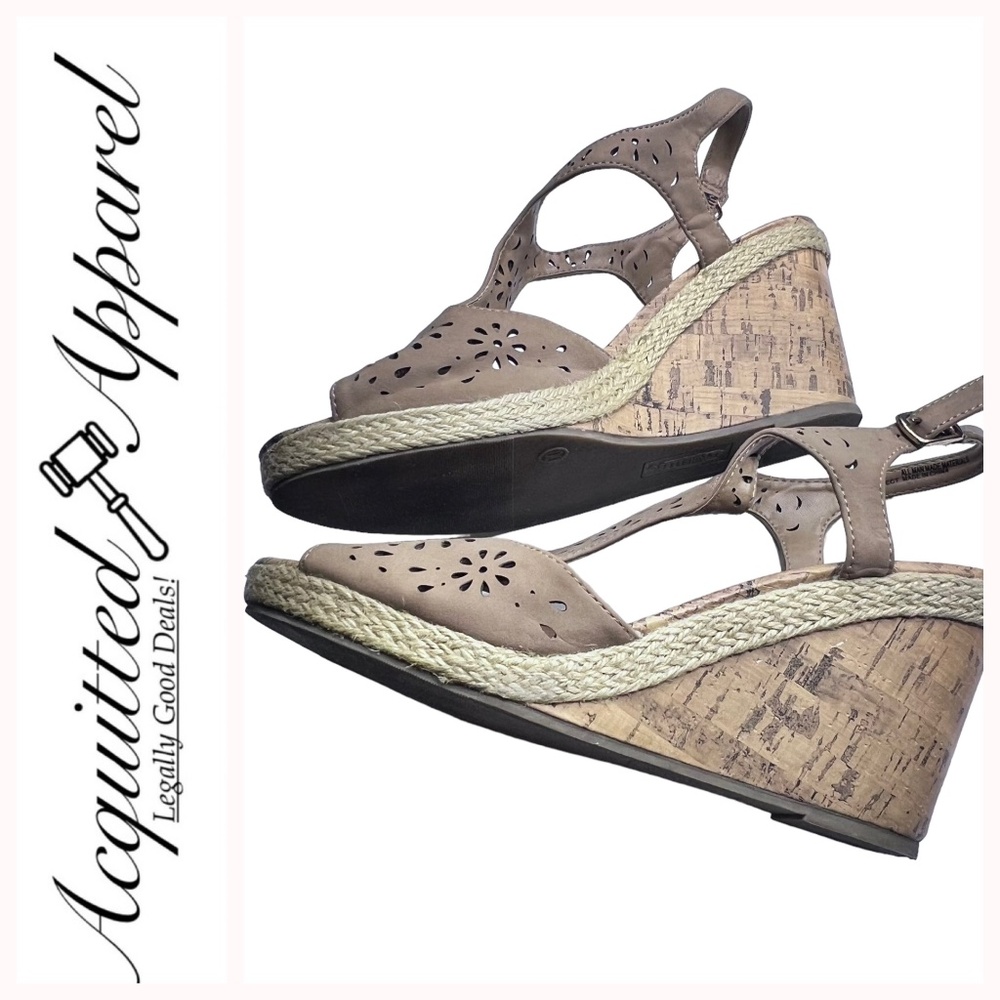 Seychelles Cork Wedge T Ankle Strap Sandals
